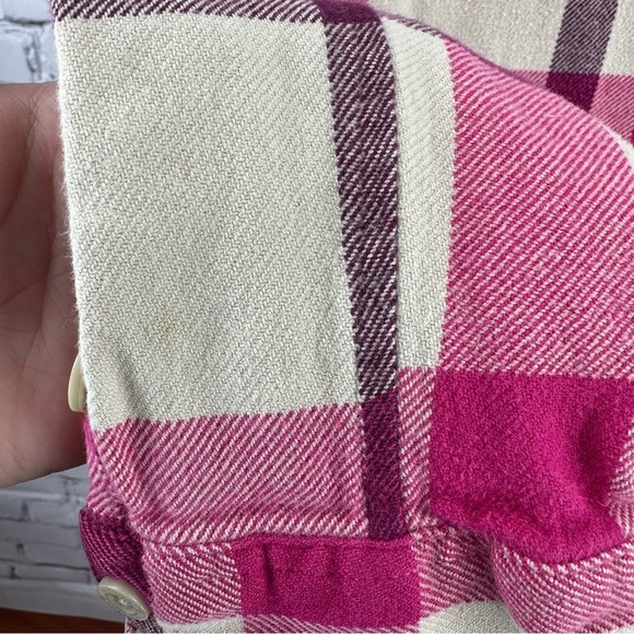 Patagonia Pink Plaid Floyd Flannel Button
Front Womens 10 Organic Cotton Camping - Picture 7 of 10